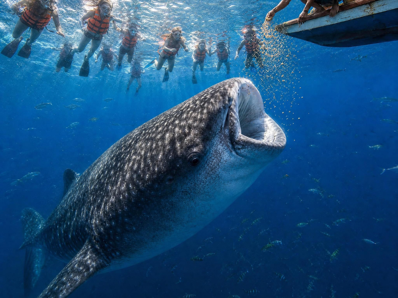 Nager avec les requins-baleines