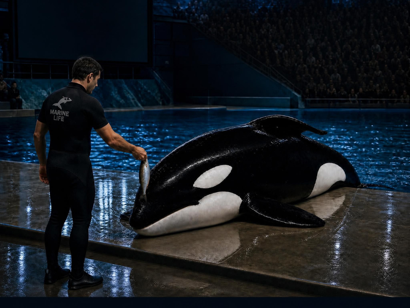 Spectacle d'animaux marins