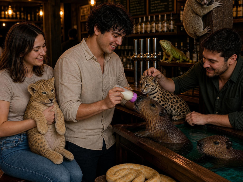 Café à animaux sauvages